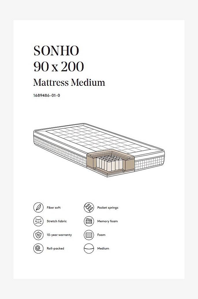 Jotex SONHO Taschenfederkernmatratze mittel 90x200 cm Fabrik Onlineshop