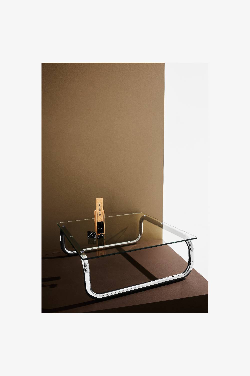 Jotex Lulu Couchtisch aus Glas und Chrom 80x80 cm Exklusive Angebote