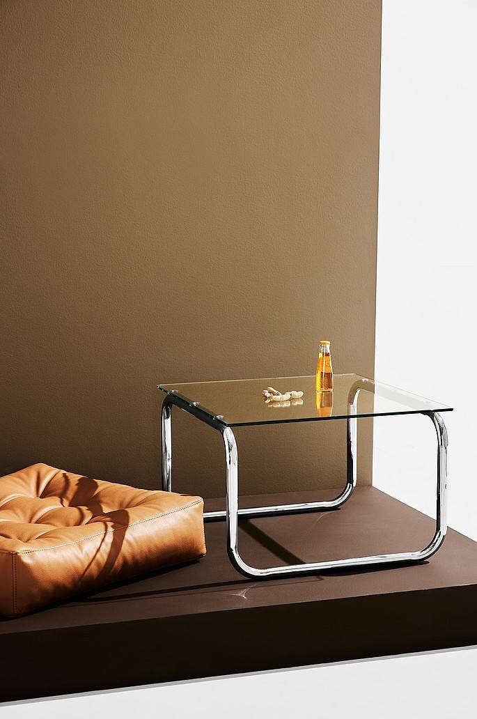 Jotex Lulu Couchtisch aus Glas und Chrom 60x60 cm Blitzangebot