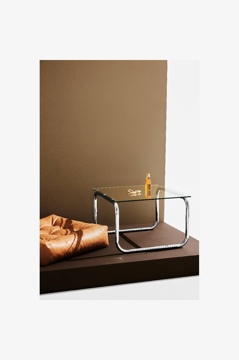 Jotex Lulu Couchtisch aus Glas und Chrom 60x60 cm Blitzangebot