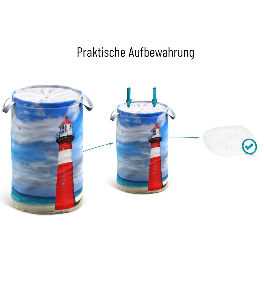 Sanilo Wäschekorb Leuchtturm zollfrei