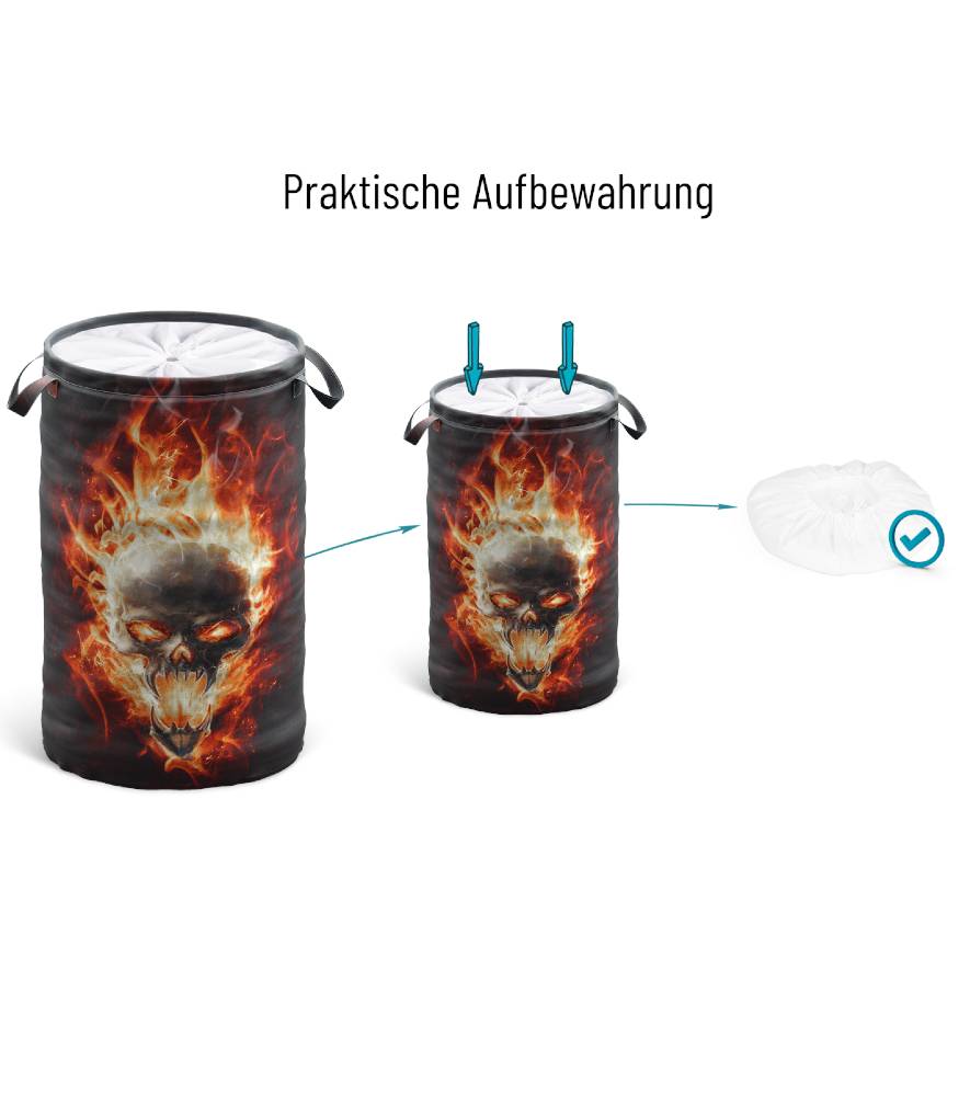 Sanilo Wäschekorb Totenkopf in Flammen Rabatte dieses Monats