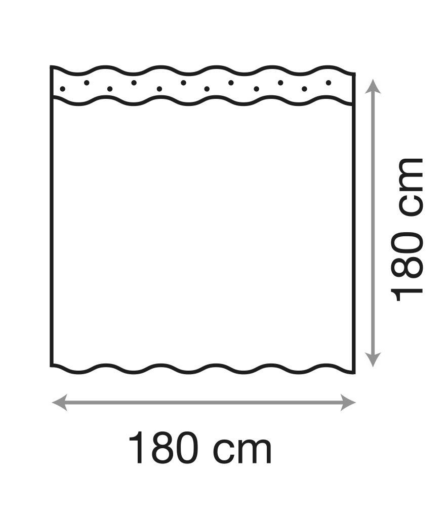 Sanilo Duschvorhang Zen 180 x 180 cm Bestseller