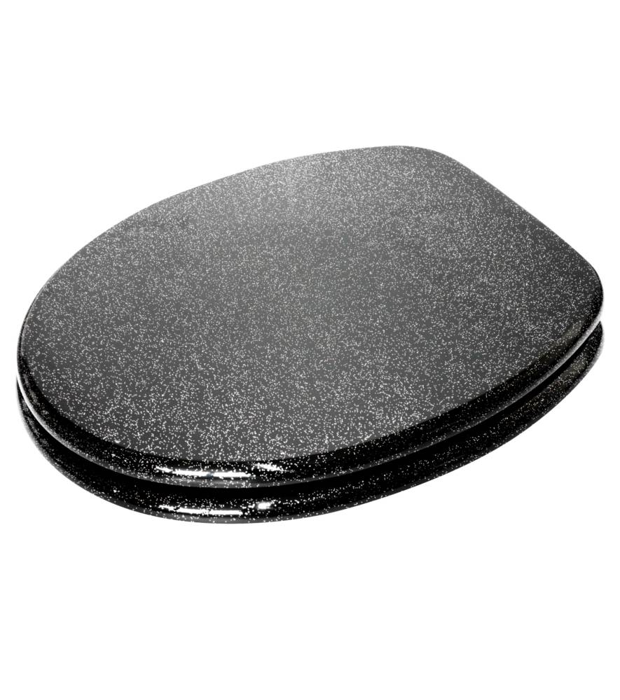 Sanilo WC-Sitz Glitzer Schwarz - Premium Toilettendeckel direkt vom Hersteller Bis zu 50% Rabatt