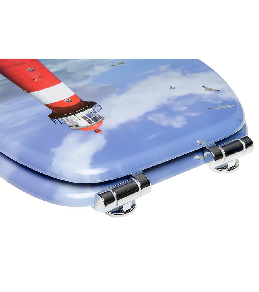 Sanilo 3-teiliges Badezimmer Set Leuchtturm im Angebot