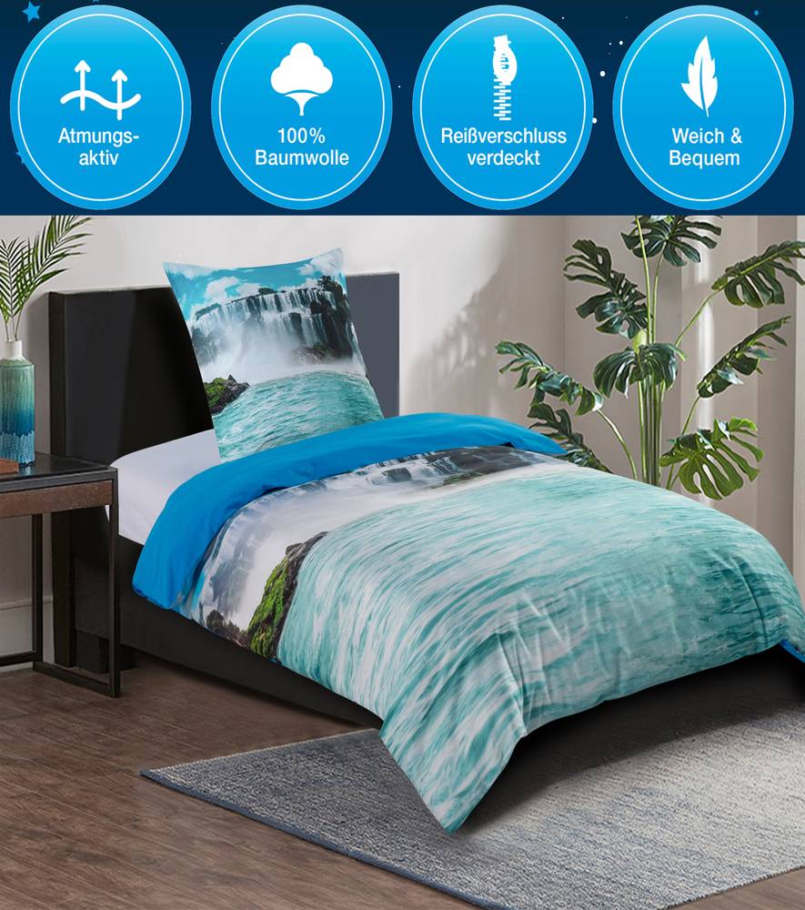 Sanilo Bettwäsche Wasserfall 135 x 200 cm Discount Store für neue Produkte