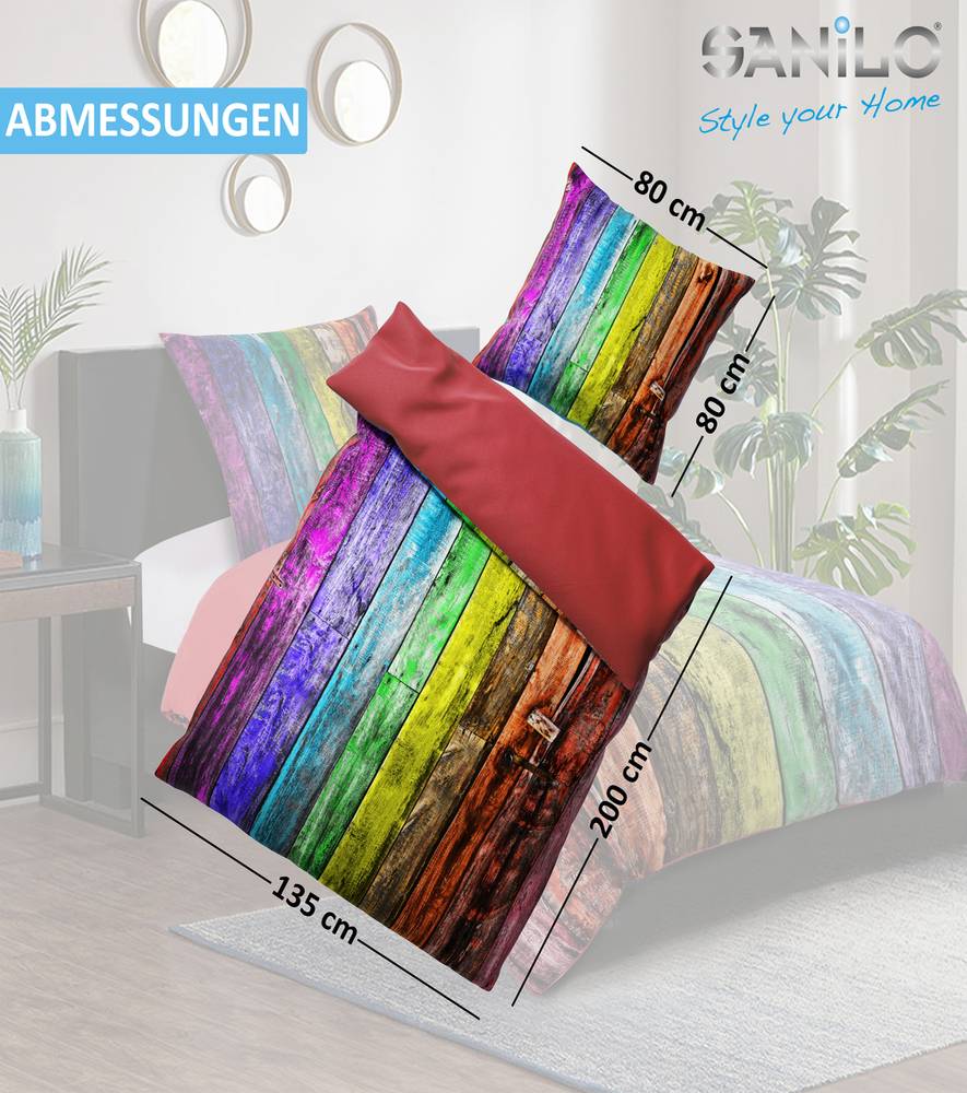 Sanilo Bettwäsche Rainbow 135 x 200 cm Fabrik Onlineshop