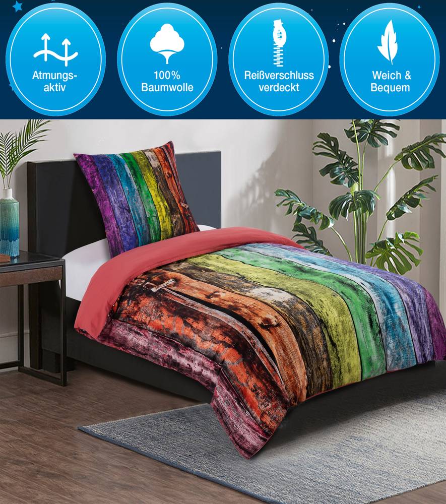 Sanilo Bettwäsche Rainbow 135 x 200 cm Fabrik Onlineshop