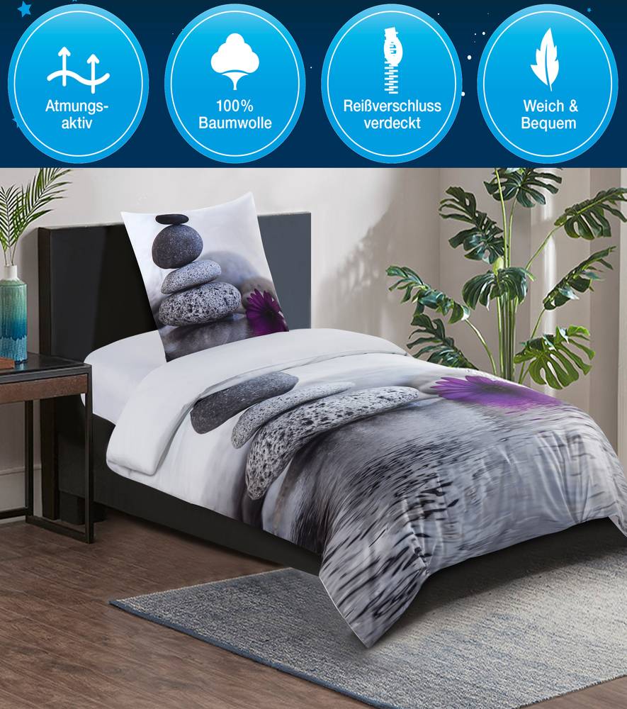 Sanilo Bettwäsche Energy Stones 135 x 200 cm Flash Sale