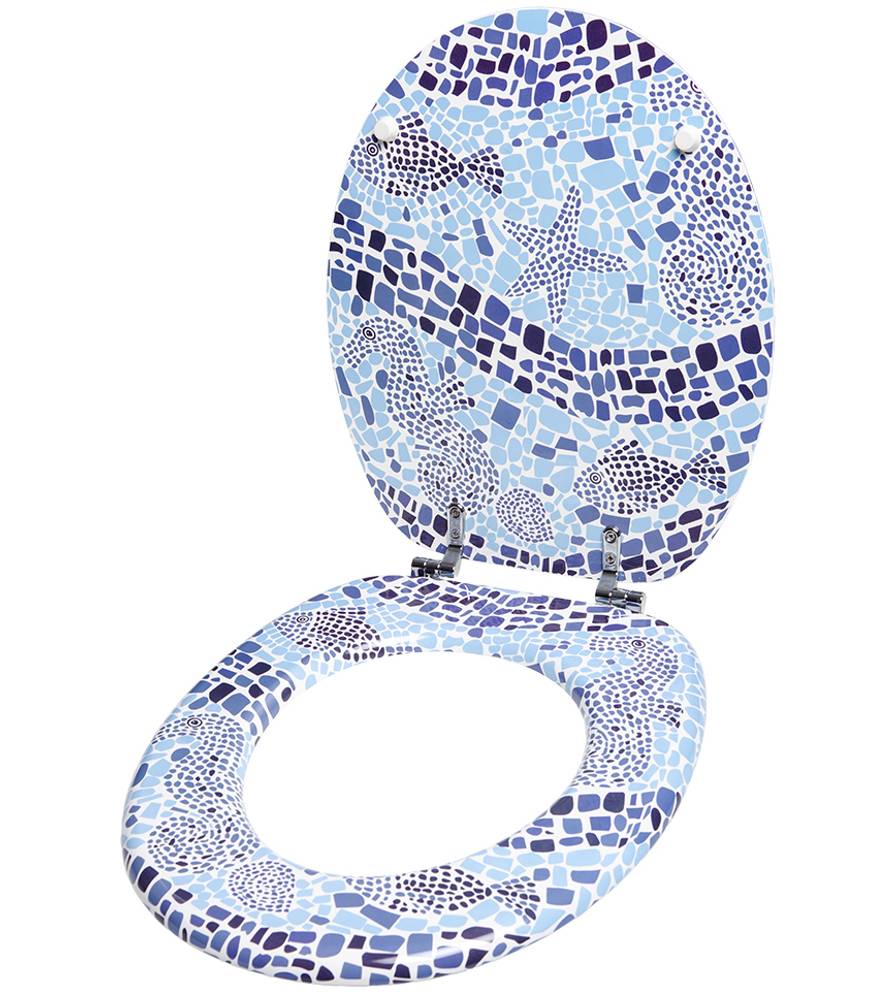 Sanilo WC-Sitz Mosaic World - Premium Toilettendeckel direkt vom Hersteller Zeitlich begrenztes Angebot