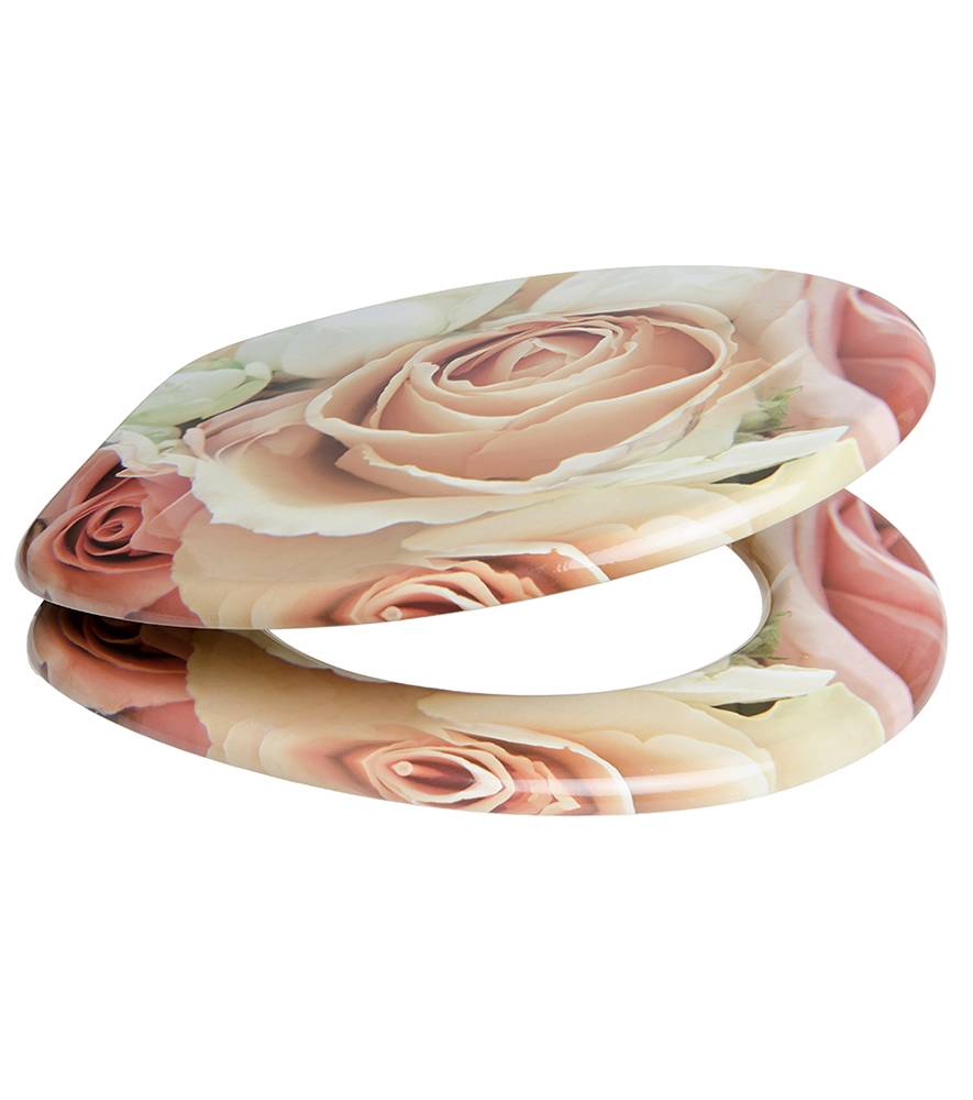 Sanilo WC-Sitz Rosa Rose - Premium Toilettendeckel direkt vom Hersteller Blitzangebot
