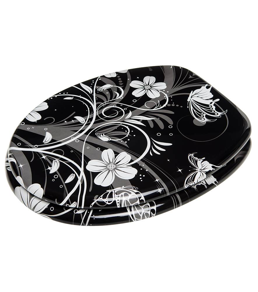 Sanilo WC-Sitz White Flower - Premium Toilettendeckel direkt vom Hersteller Fabrikladen