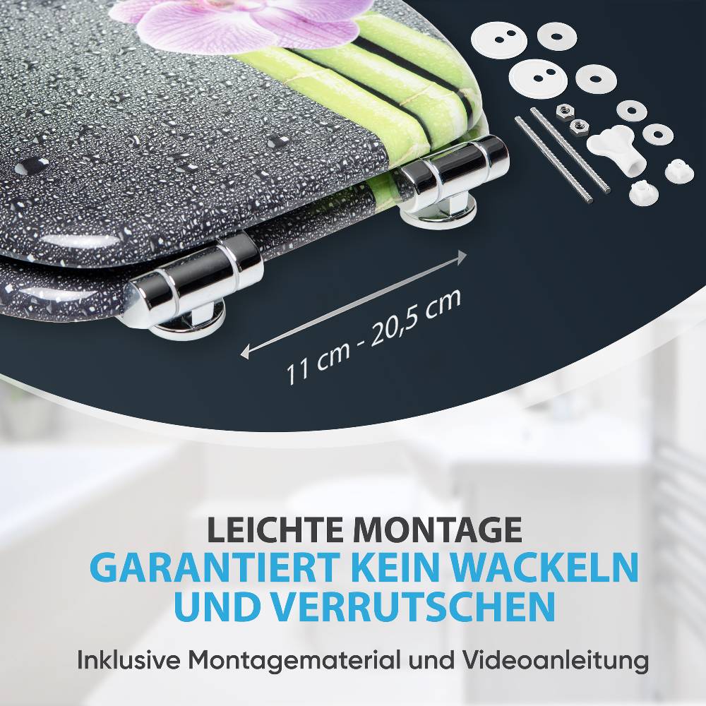 Sanilo WC-Sitz mit Absenkautomatik Asia - Premium Toilettendeckel direkt vom Hersteller Große Rabatte
