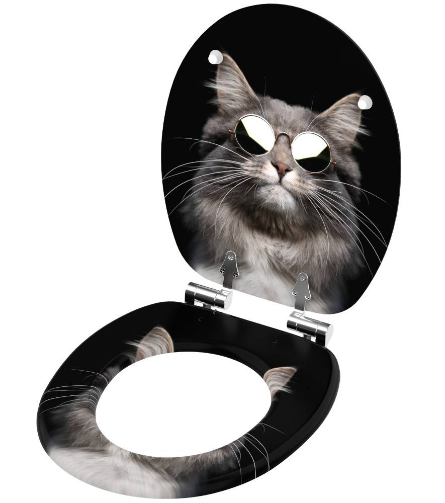 Sanilo WC-Sitz Cool Cat - Premium Toilettendeckel direkt vom Hersteller Muttertagsangebot