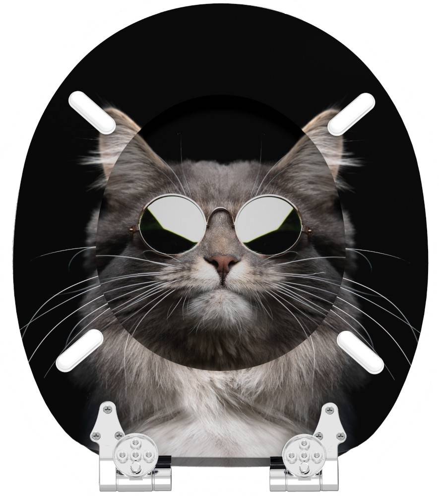 Sanilo WC-Sitz Cool Cat - Premium Toilettendeckel direkt vom Hersteller Muttertagsangebot