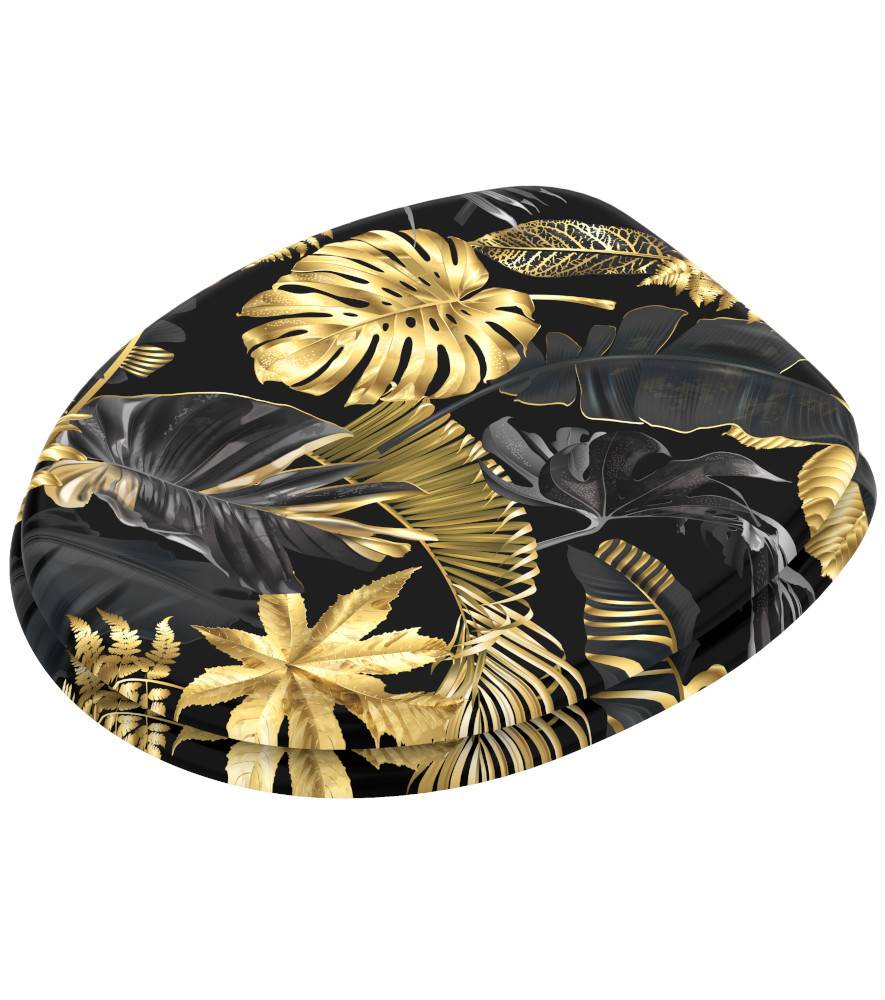 Sanilo WC-Sitz Golden Leaves - Premium Toilettendeckel direkt vom Hersteller Top Angebot