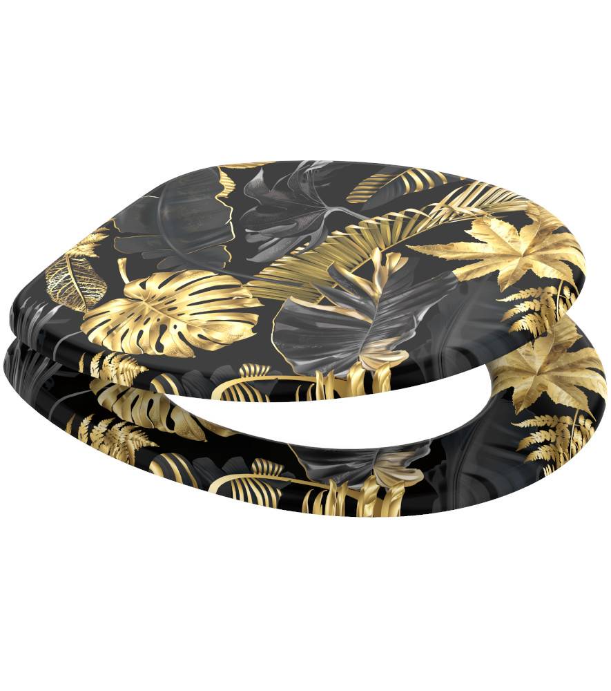 Sanilo WC-Sitz Golden Leaves - Premium Toilettendeckel direkt vom Hersteller Top Angebot