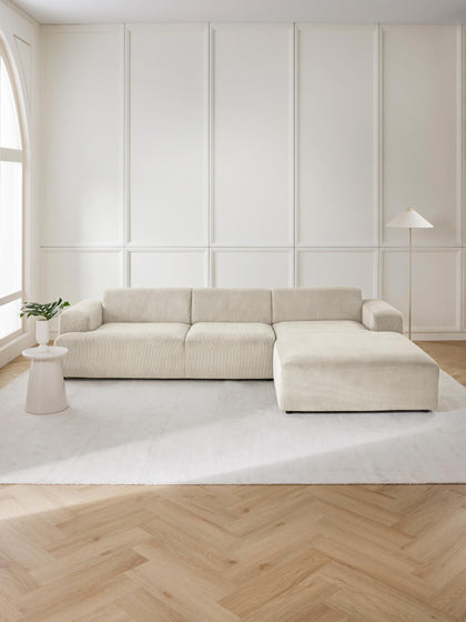 Westwing Collection Cord-Ecksofa Melva (4-Sitzer) Riesige Rabatte