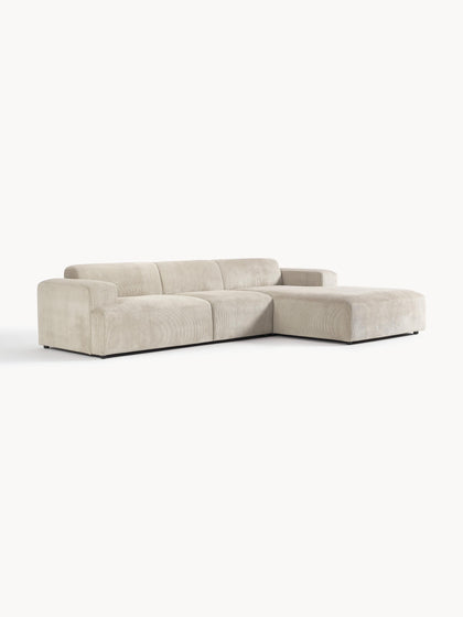 Westwing Collection Cord-Ecksofa Melva (4-Sitzer) Riesige Rabatte