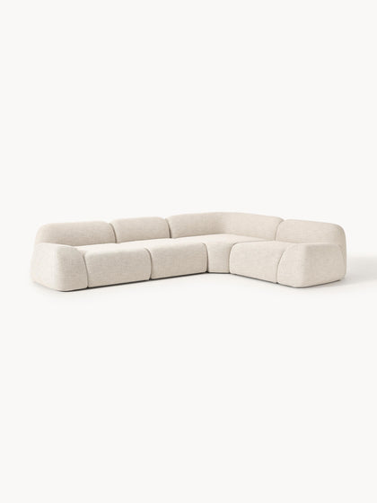 Westwing Collection Modulares Ecksofa Wolke (4-Sitzer) aus Bouclé Speichern exportieren