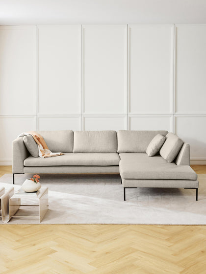 Westwing Collection Ecksofa Emma mit Metall-Füßen Rabatte dieses Monats