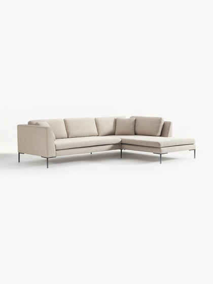 Westwing Collection Ecksofa Emma mit Metall-Füßen Rabatte dieses Monats