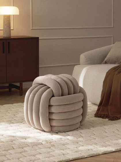 Westwing Collection Knoten-Pouf Twist Fabrikpreis