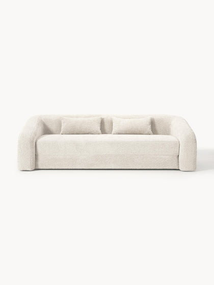 Westwing Collection Schlafsofa Eliot (3-Sitzer) aus Teddy-Bouclé Versandkostenfrei
