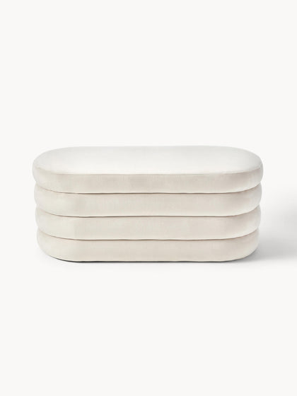 Westwing Collection Samt-Polsterbank Alto Flash Sale
