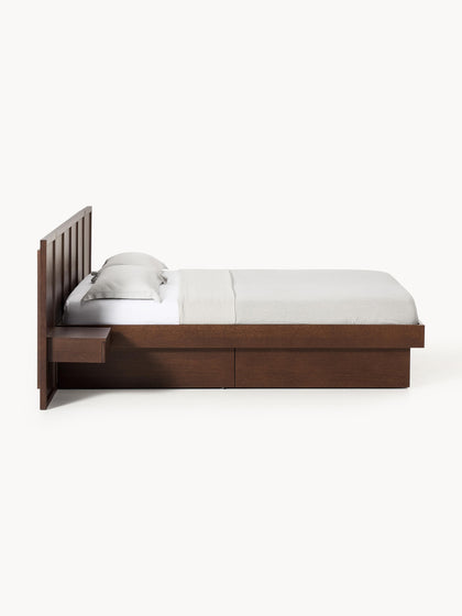Westwing Collection Holzbett Nanto mit Nachttischen und Kopfteil Cyber Monday