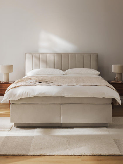 Westwing Collection Boxspringbett Livia mit Stauraum Heißer Verkauf