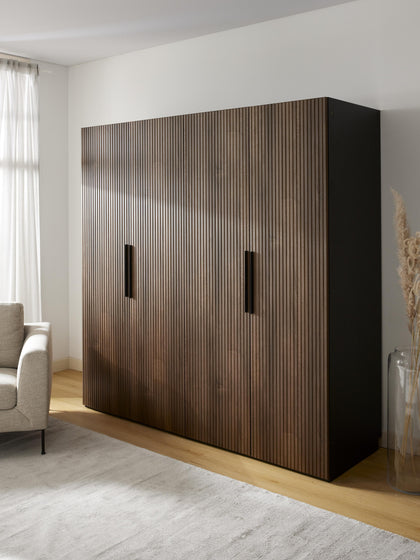 Westwing Collection Modularer Drehtürenschrank Simone 200 cm Breite mehrere Varianten Bestseller