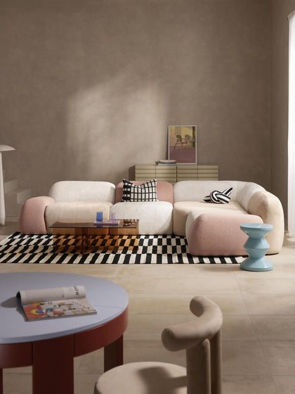 Westwing Collection Modulares Ecksofa Wolke (4-Sitzer) Fuorisalone Edition Riesige Ersparnisse