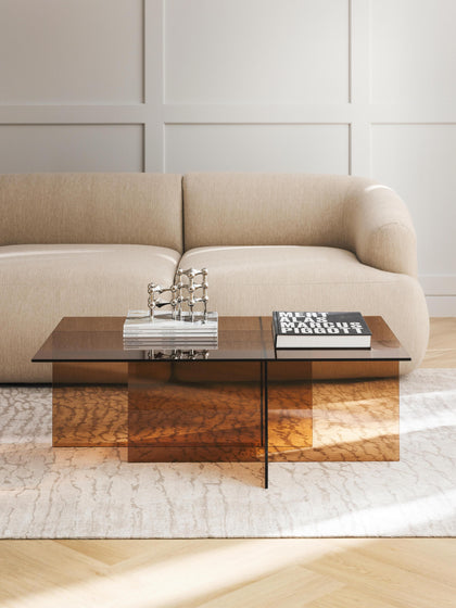 Westwing Collection Glas-Couchtisch Anouk B 102 cm Super Sparpreis