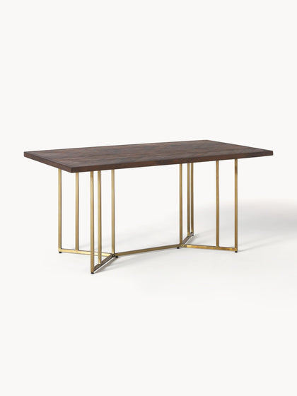Westwing Collection Esstisch Luca aus Mangoholz mit Fischgrät-Muster in verschiedenen Größen Wochenangebot
