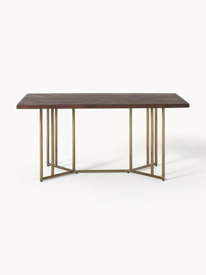 Westwing Collection Esstisch Luca aus Mangoholz mit Fischgrät-Muster in verschiedenen Größen Wochenangebot