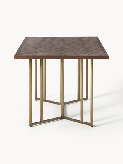 Westwing Collection Esstisch Luca aus Mangoholz mit Fischgrät-Muster in verschiedenen Größen Wochenangebot