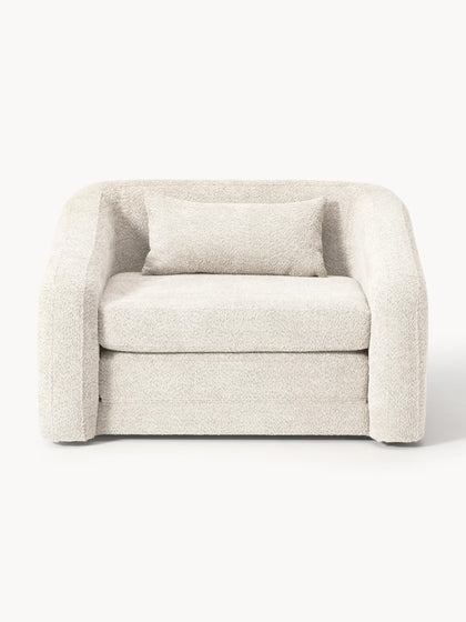 Westwing Collection Schlafsessel Eliot aus Teddy-Bouclé Letzte 3 Tage