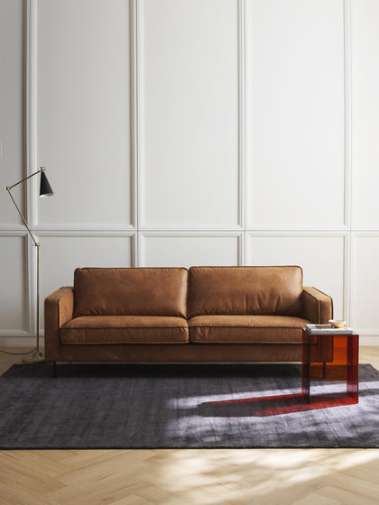 Westwing Collection Sofa Hunter (3-Sitzer) aus recyceltem Leder Letzte 2 Tage