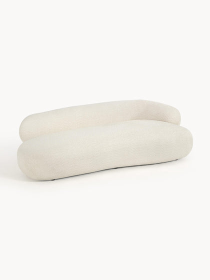 Westwing Collection Sofa Alba (3-Sitzer) aus Teddy-Bouclé Bis zu 60% Rabatt