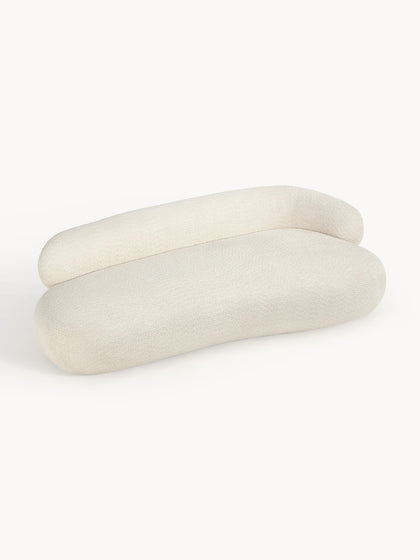 Westwing Collection Sofa Alba (3-Sitzer) aus Teddy-Bouclé Bis zu 60% Rabatt
