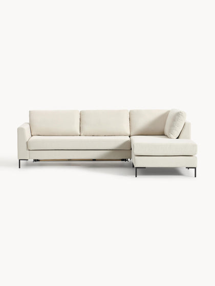 Westwing Collection Schlafsofa Luna (3-Sitzer) mit Matratze Nur noch ein Tag übrig