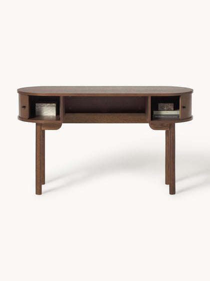 Westwing Collection Schreibtisch Calary mit geriffelter Front Clearance-Verkauf