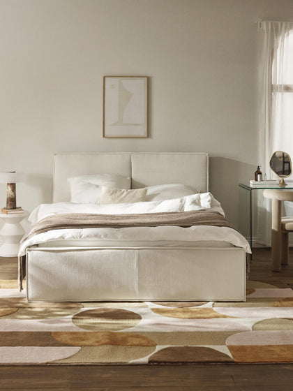 Westwing Collection Cord-Polsterbett Dream mit Stauraum Auslauf