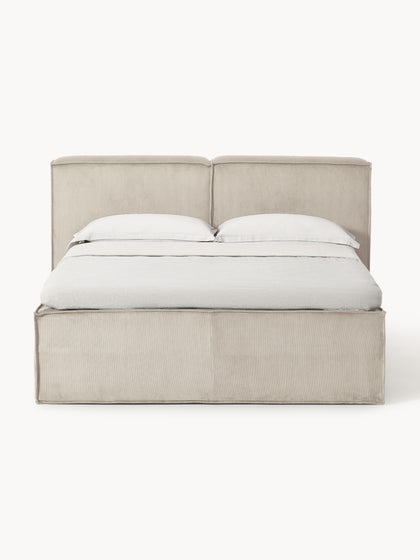 Westwing Collection Cord-Boxspringbett Lennon Meist gekauft