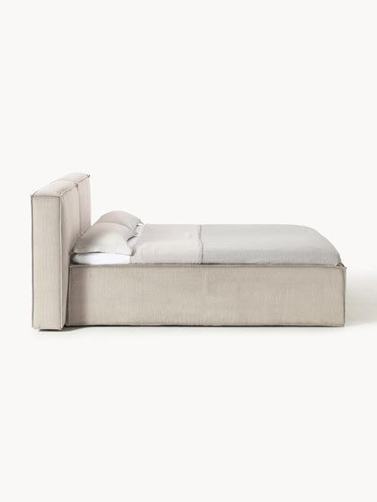 Westwing Collection Cord-Boxspringbett Lennon Meist gekauft