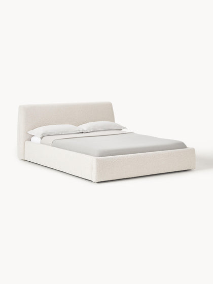 Westwing Collection Bouclé-Polsterbett Cloud mit Stauraum Versandkostenfrei