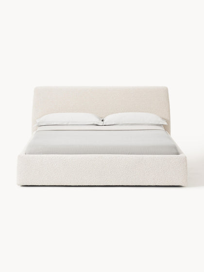 Westwing Collection Bouclé-Polsterbett Cloud mit Stauraum Versandkostenfrei