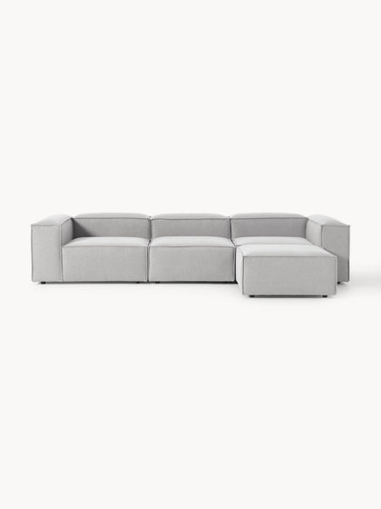 Westwing Collection Modulares Sofa Lennon (4-Sitzer) mit Hocker (links/rechts) Großer Ausverkauf