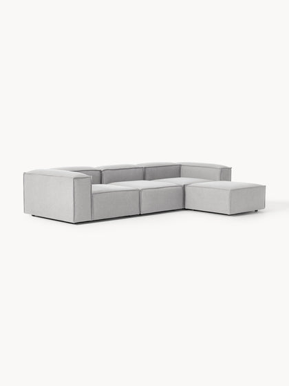 Westwing Collection Modulares Sofa Lennon (4-Sitzer) mit Hocker (links/rechts) Großer Ausverkauf